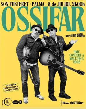 OSSIFAR anuncia el seu únic concert a Mallorca el 2026
