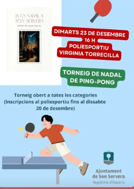 Torneig de Nadal de Ping-pong a Son Servera