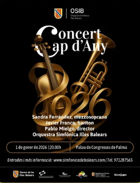 El Concert de Cap d’Any 2026 de l’OSIB omplirà de música el Palau de Congressos de Palma