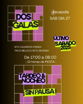 Dos galas i tretze hores de festa sense pausa a L’Ecapolis amb tardeo i nit