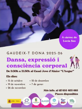 “Gaudeix-t Dona”, un espai de dansa, expressió i consciència corporal a Alaior