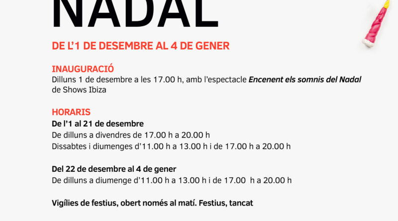 Mini Nadal a Sant Francesc: activitats per als més petits del 2 de desembre al 4 de gener