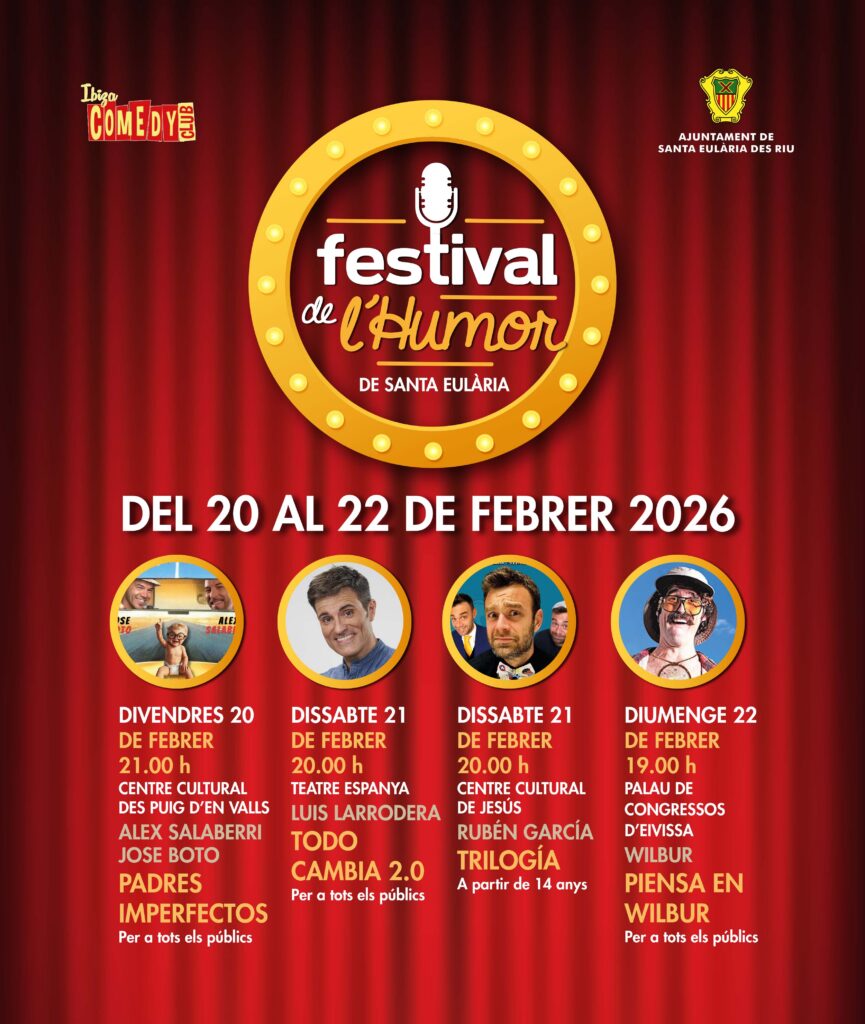 Santa Eulària s’omple d’humor al febrer amb una nova edició del Festival del Humor