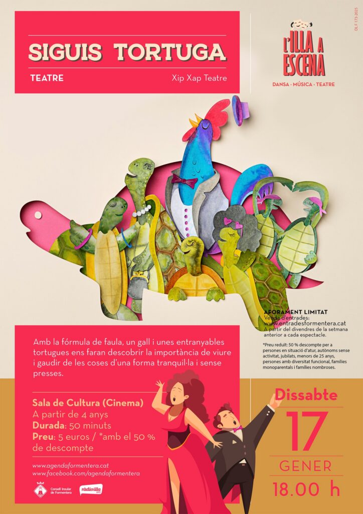 ‘Siguis tortuga’, una faula escènica per aprendre a viure sense presses arriba a Formentera