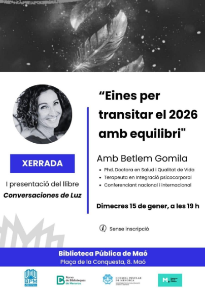 La Biblioteca Pública de Maó acull una nova sessió del Cicle d’Assaig amb Jara Sánchez