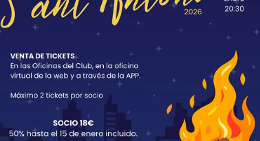 l Club Nàutic Arenal celebra Sant Antoni amb una gran torrada popular