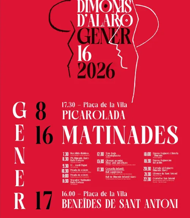 Dimonis d’Alaró encenen el gener amb la Picarolada, les Matinades i les Beneïdes de Sant Antoni 2026