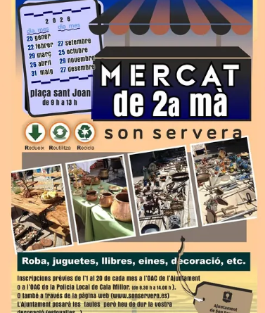 Son Servera impulsa el Mercat de 2a mà com a espai de reutilització i consum responsable