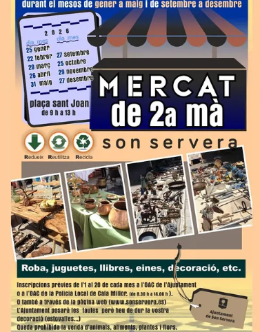 Son Servera impulsa el Mercat de 2a mà com a espai de reutilització i consum responsable