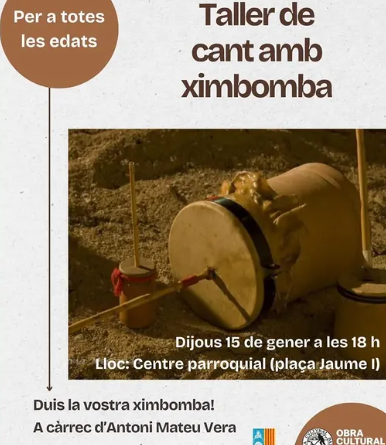 Lloret acull un taller de cant amb ximbomba obert a totes les edats