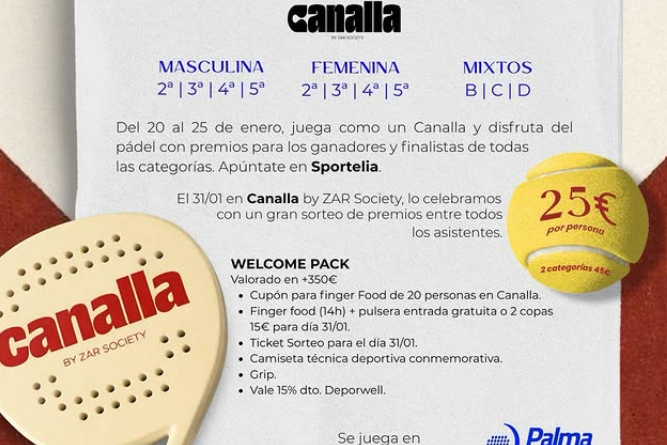El Torneig Sant Sebastià Canalla reuneix el millor pàdel amateur a Palma