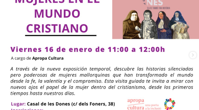 Sortida cultural: ‘Dones en el món cristià’ al Casal de les Dones
