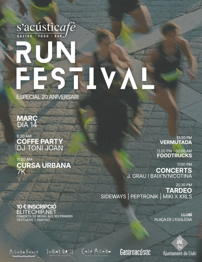 S’Acústic Run Festival celebra 20 anys amb esport, música i gastronomia a Llubí