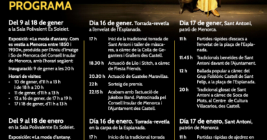 Es Castell celebra Sant Antoni 2026 amb foguerons, cultura popular i una àmplia programació festiva