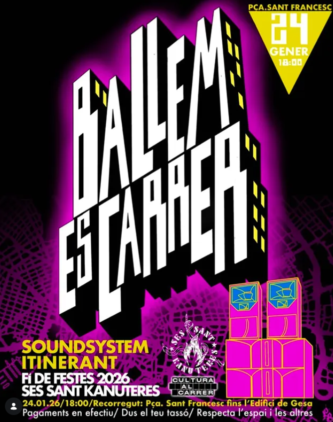 Balla al carrer per tancar les festes alternatives de Sant Sebastià