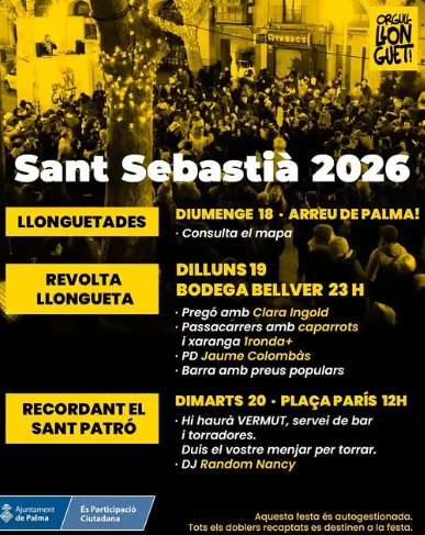 Sant Sebastià 2026 a la Llongueta: festa popular, música i memòria col·lectiva