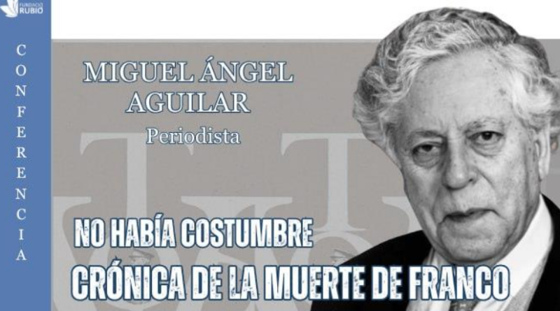 Miguel Ángel Aguilar reflexiona a Maó sobre la mort de Franco i el final del franquisme