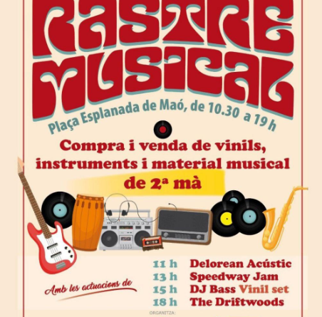 El Rastre Musical torna a Maó amb vinils, instruments i música en directe