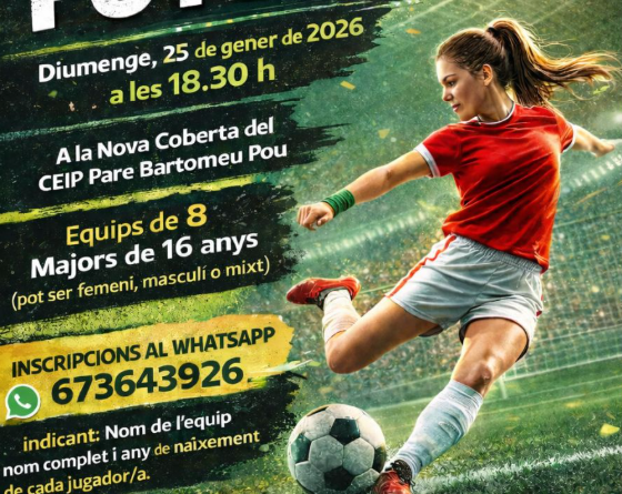 Algaida organitza un Torneig de Futbet per a majors de 16 anys