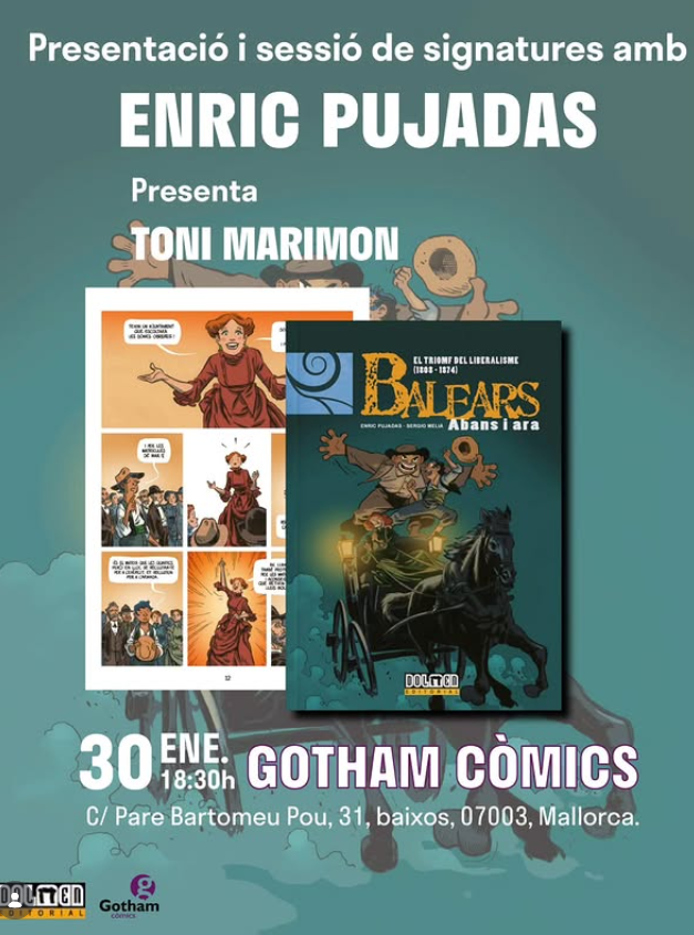 Balears Abans i Ara, un viatge en còmic per la història contemporània de les Illes, es presenta a Gotham Comics