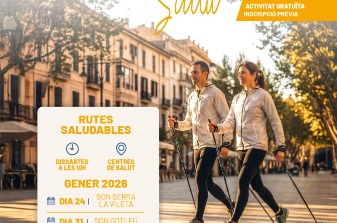 Son Gotleu acull una nova jornada de Nordic Walking Salut oberta a tothom