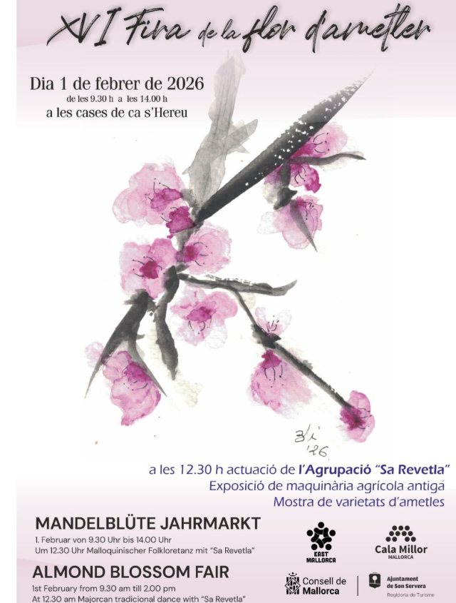 Son Servera celebra la XI Fira de la Flor d’Ametler amb tradició i patrimoni rural
