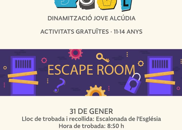 Alcúdia proposa un Escape Room juvenil dins el programa Hivern Jove