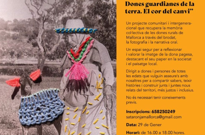 Sencelles acull el taller “Brodant la memòria” per reivindicar el llegat de les dones rurals