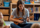 El museu es converteix en un espai de joc i emocions amb un taller musical amb ukelele