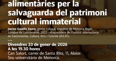 Menorca i les pràctiques alimentàries com a clau per preservar el patrimoni cultural immaterial