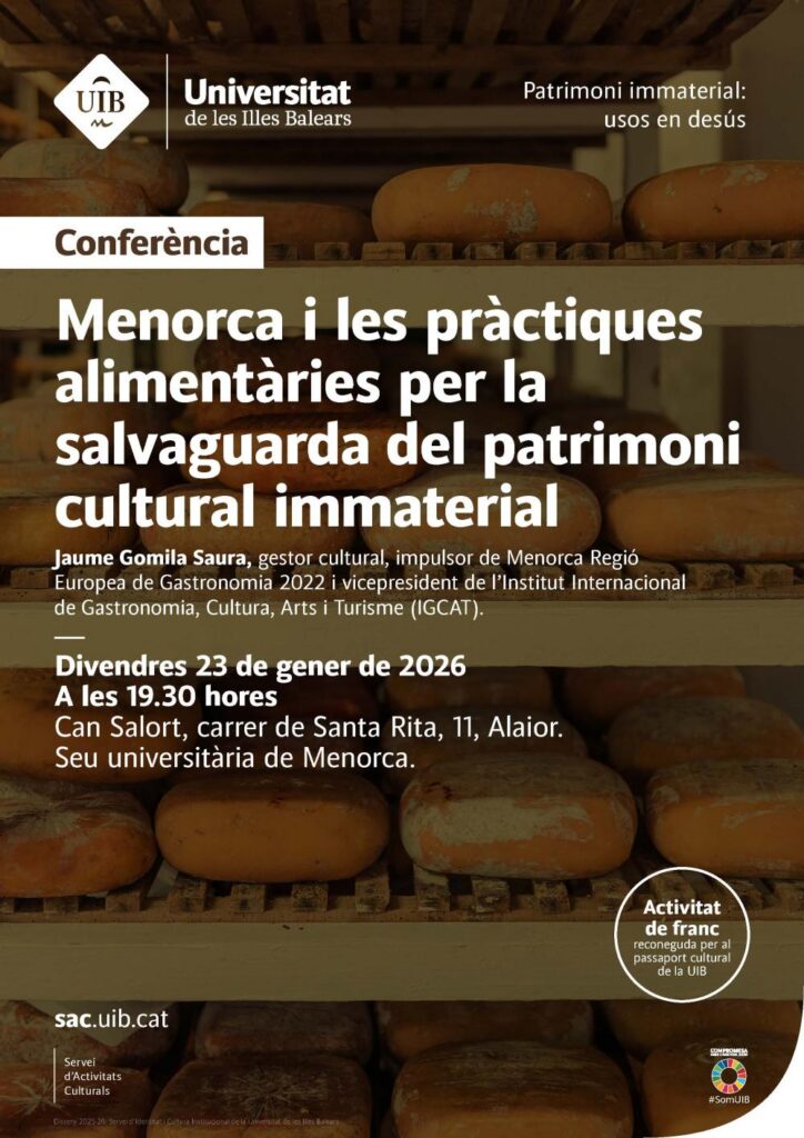 Menorca i les pràctiques alimentàries com a clau per preservar el patrimoni cultural immaterial