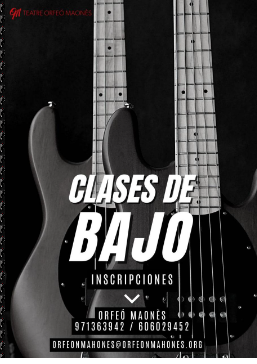 L’Orfeó Maonès obre inscripcions per a noves classes de baix elèctric