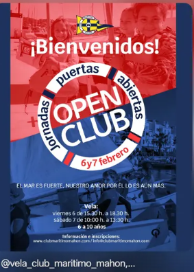 El Club Marítim Maó obre les portes amb una jornada nàutica per a tots els públics