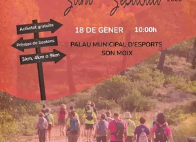 Palma celebra Sant Sebastià amb una caminada popular de Nordic Walking
