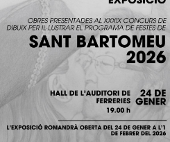 Ferreries inaugura l’exposició i lliura els premis del XXXIX Concurs de Dibuix per al programa de festes de Sant Bartomeu 2026