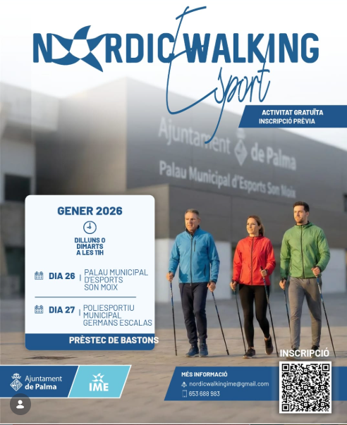 Palma arrenca el programa Nordic Walking Esport amb sessions gratuïtes als barris