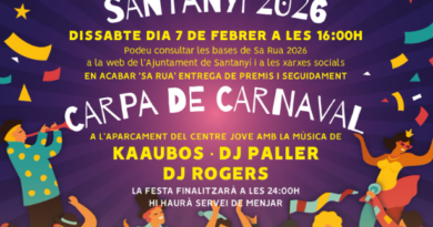 Sa Rua de Santanyí 2026 ja escalfa motors amb premis de fins a 600 euros