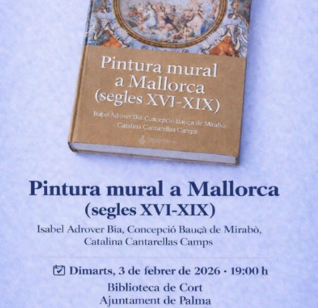 La Biblioteca de Cort acull la presentació del llibre Pintura mural a Mallorca (segles XVI–XIX)