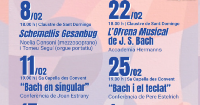 Inca celebra el V Festival Internacional de Música Barroca amb Bach com a protagonista