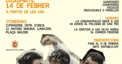 Sa Pobla es prepara per la gran rua de Carnaval 2026