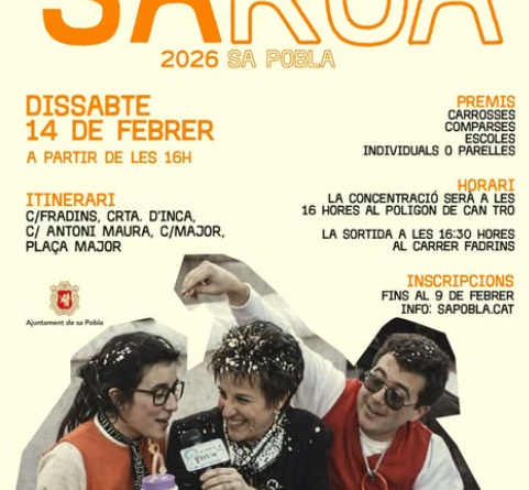 Sa Pobla es prepara per la gran rua de Carnaval 2026