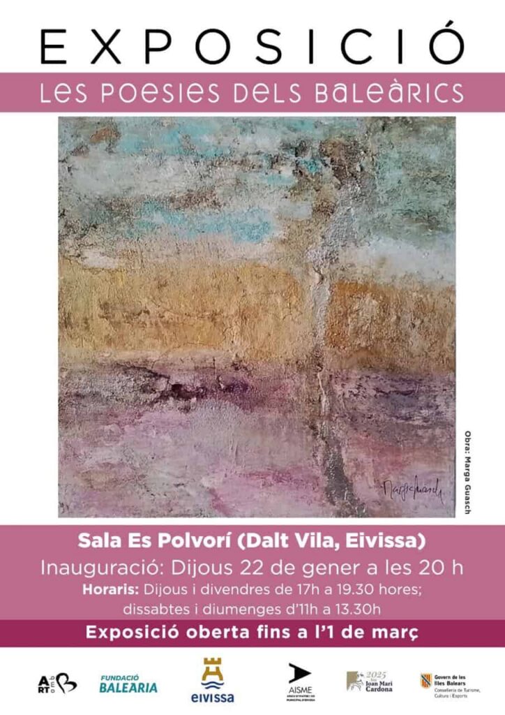 L’exposició Les poesies dels Baleàrics omple Es Polvorí de versos convertits en art