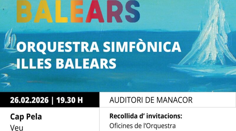 L’OSIB i Cap Pela ofereixen un concert gratuït a Manacor pel Dia de les Illes Balears