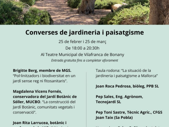 Converses de jardineria i paisatgisme a Vilafranca de Bonany