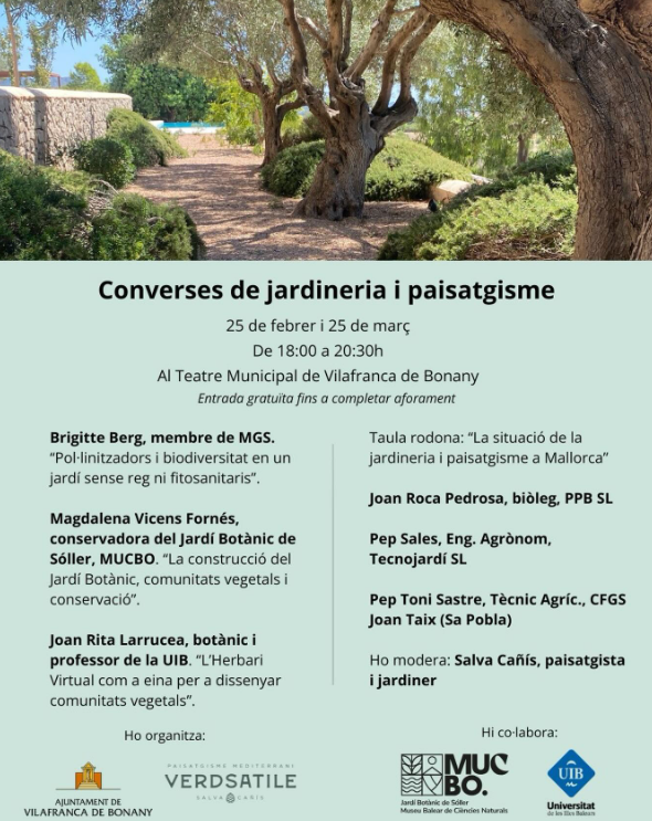 Converses de jardineria i paisatgisme a Vilafranca de Bonany