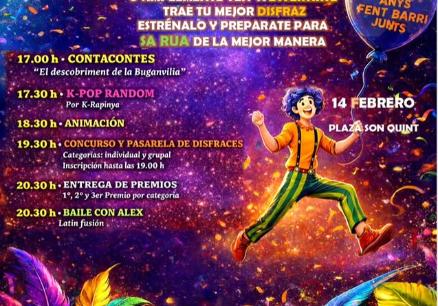 Gran Festa de Carnaval a Son Rapinya 2026