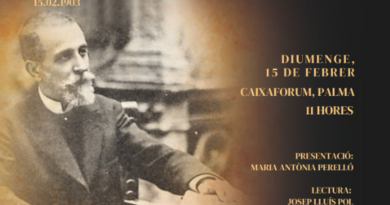 Palma commemora la primera lectura pública de La Balanguera en el centenari de Joan Alcover