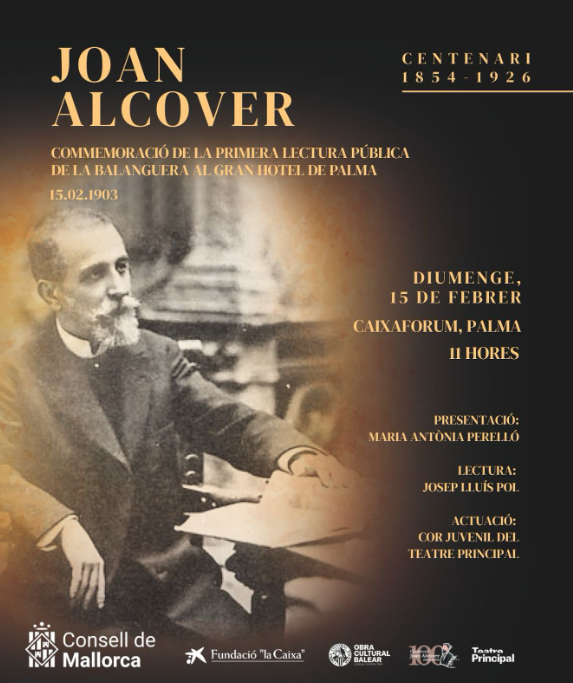 Palma commemora la primera lectura pública de La Balanguera en el centenari de Joan Alcover