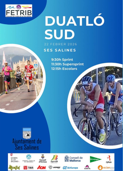 El Duatló Sud arriba a la Colònia de Sant Jordi amb una jornada plena d’esport