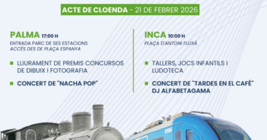 Gran festa de cloenda pels 150 anys del ferrocarril a Mallorca